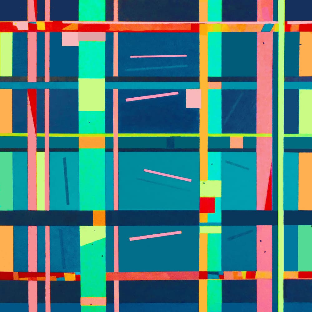 Vibrant Abstract Grid by Vanessa Ryan — canvas wall art