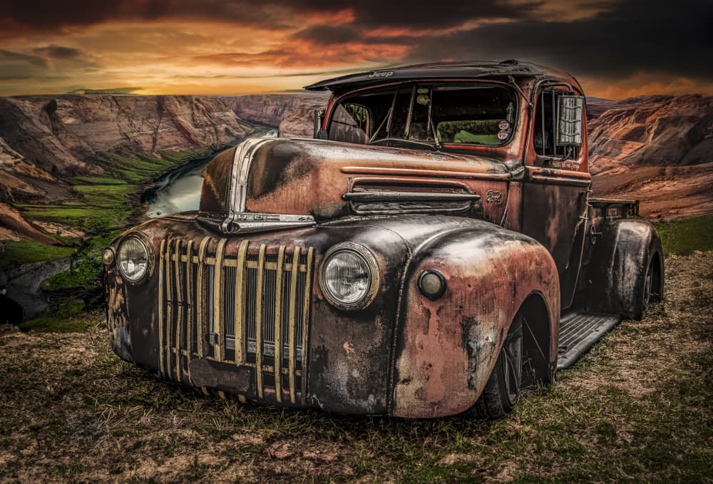Rusty Canyon Truck by Laruelle Philippe — canvas wall art