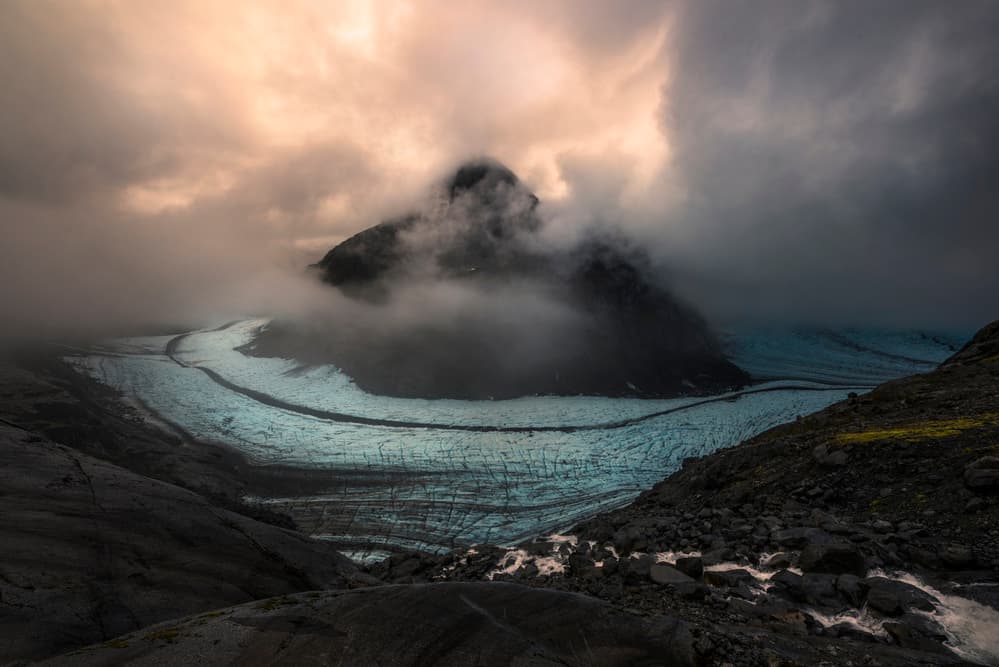 Dramatic Glacier Valley by James S. Chia — canvas wall art