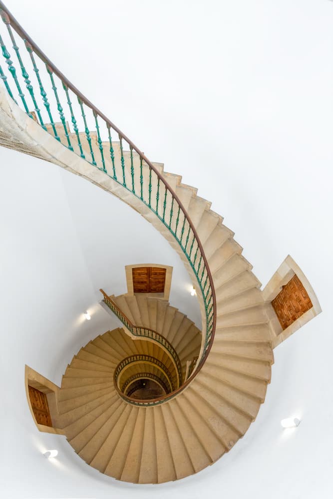 Grand Spiral Staircase by David Revuelto — canvas wall art
