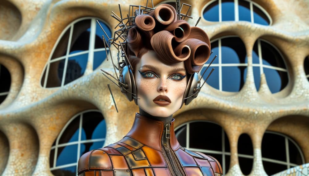 Futuristic Fashion Portrait by David Galan — canvas wall art