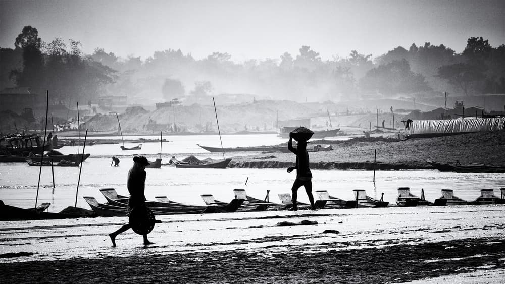Misty River Work by Marcel Rebro — canvas wall art