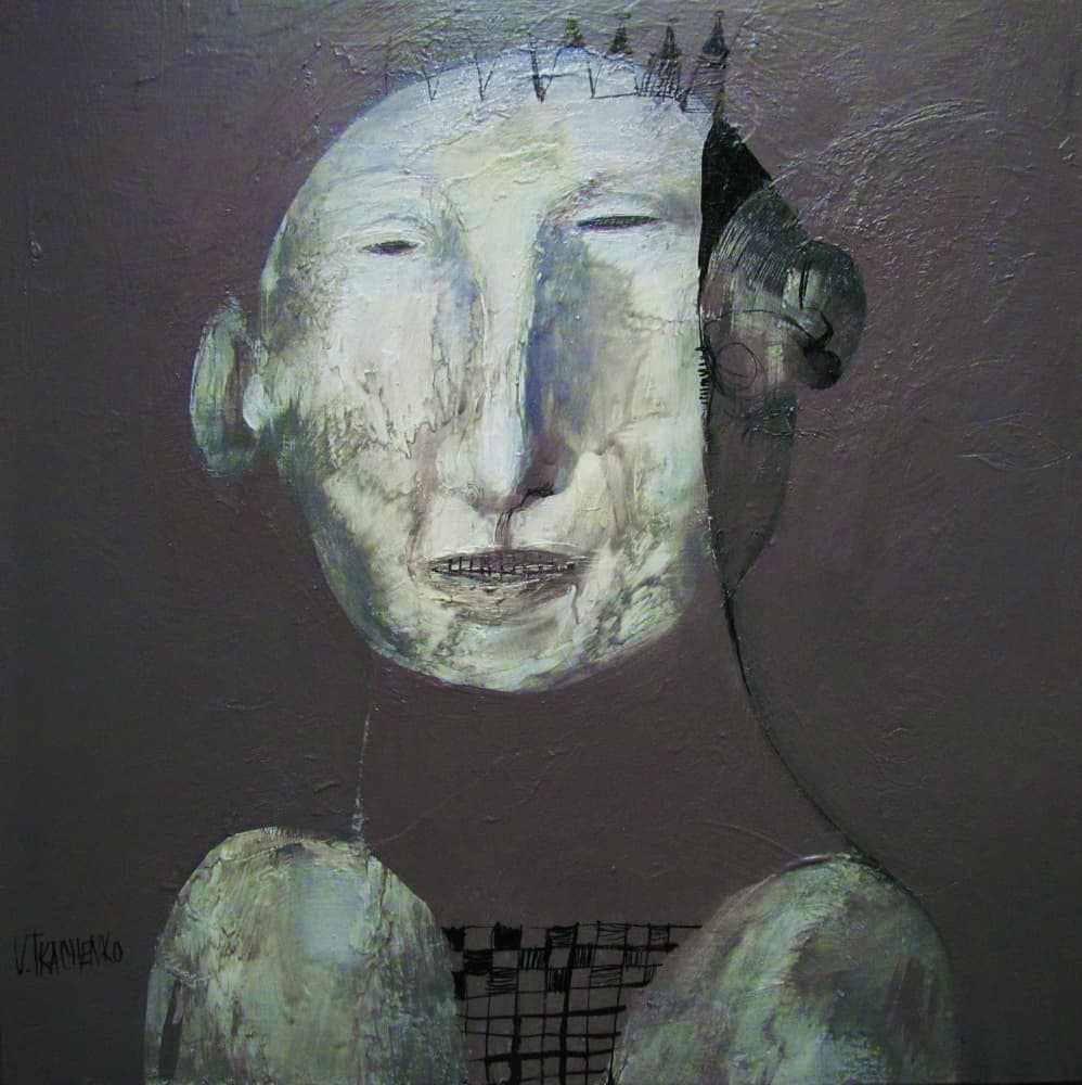 Fragmented Head Portrait by Victor Tkachenko — canvas wall art