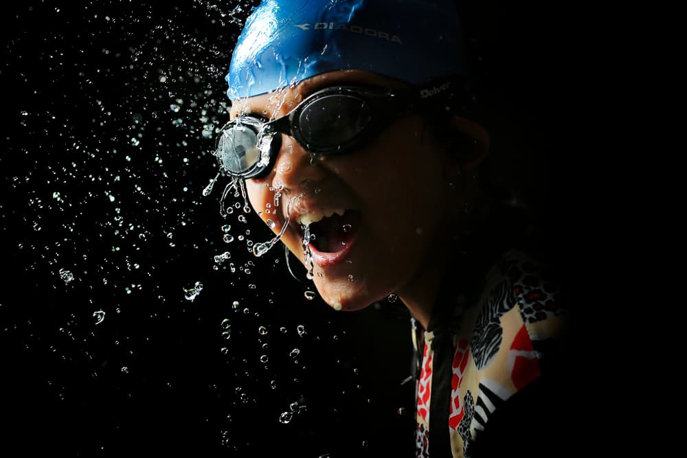 Energetic Swimmer Splash by Arief Siswandhono — canvas wall art
