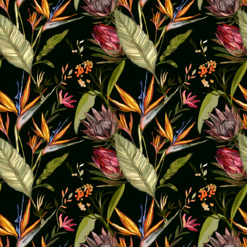 Vibrant Tropical Bloom by Josie George — canvas wall art