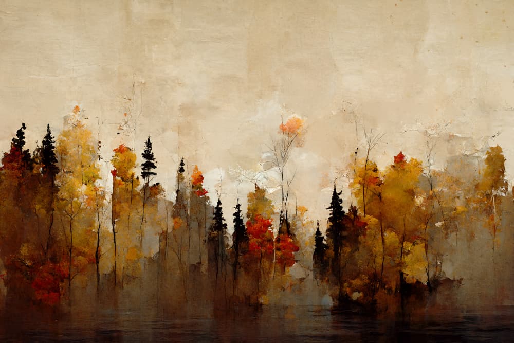 Whispering Trees by Treechild — canvas wall art
