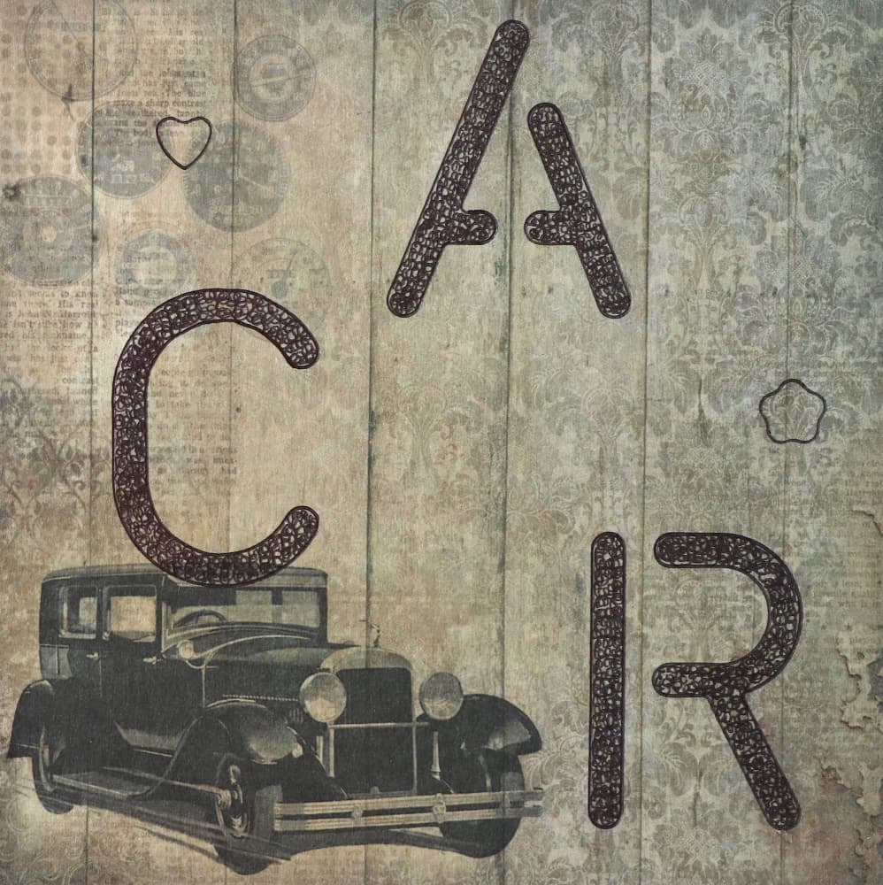 letter art 01 by Santhosh ch — canvas wall art