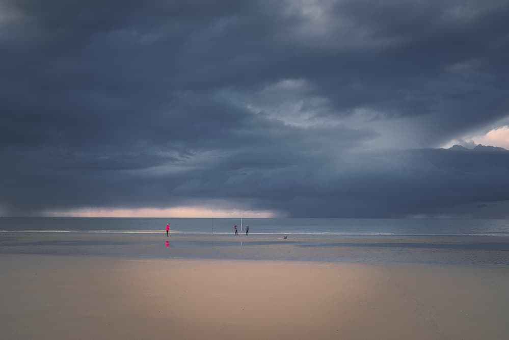 Stormy Beach Reflections by Stéphane Pecqueux — canvas wall art