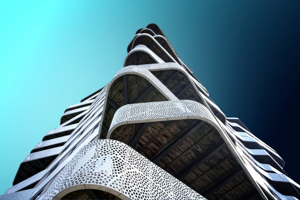 Abstract Architectural Curves by Erhard Batzdorf — canvas wall art