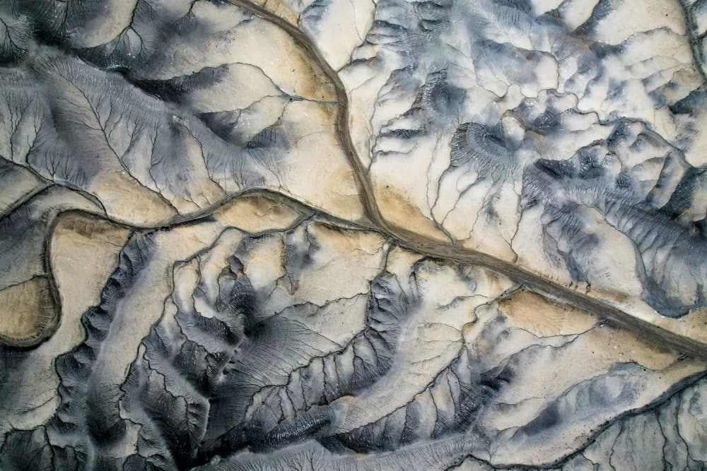 Geological Earth Patterns by Rui Wang — canvas wall art