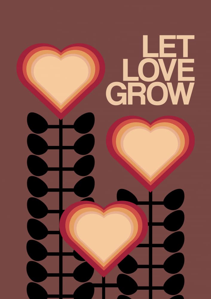 Let Love Grow by Frances Collett — canvas wall art