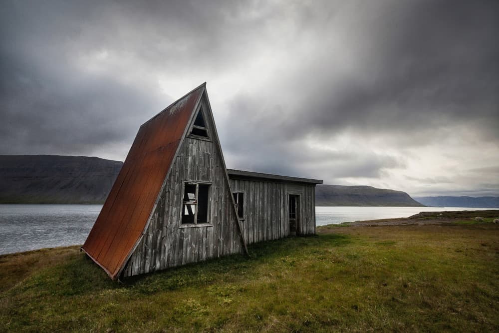Abandoned Fjord Cabin by Þorsteinn H. Ingibergsson — canvas wall art