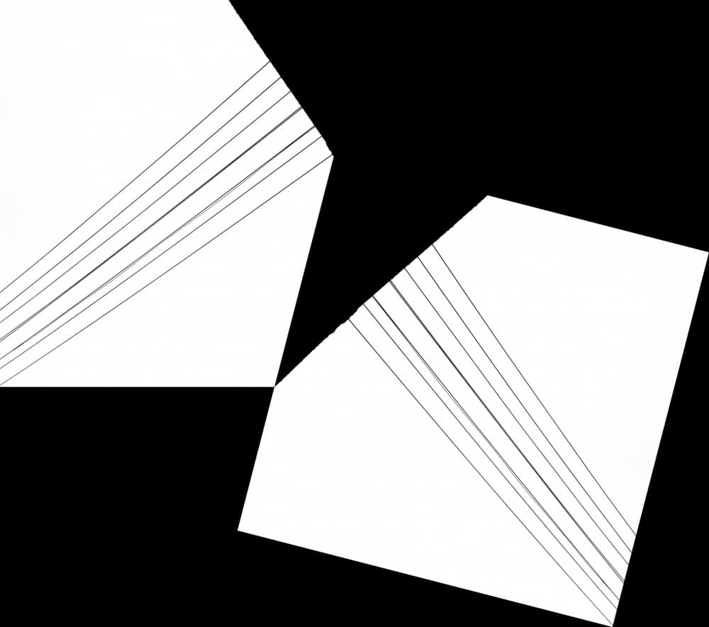 Geometric Lines Contrast by Dorothee Lieb — canvas wall art