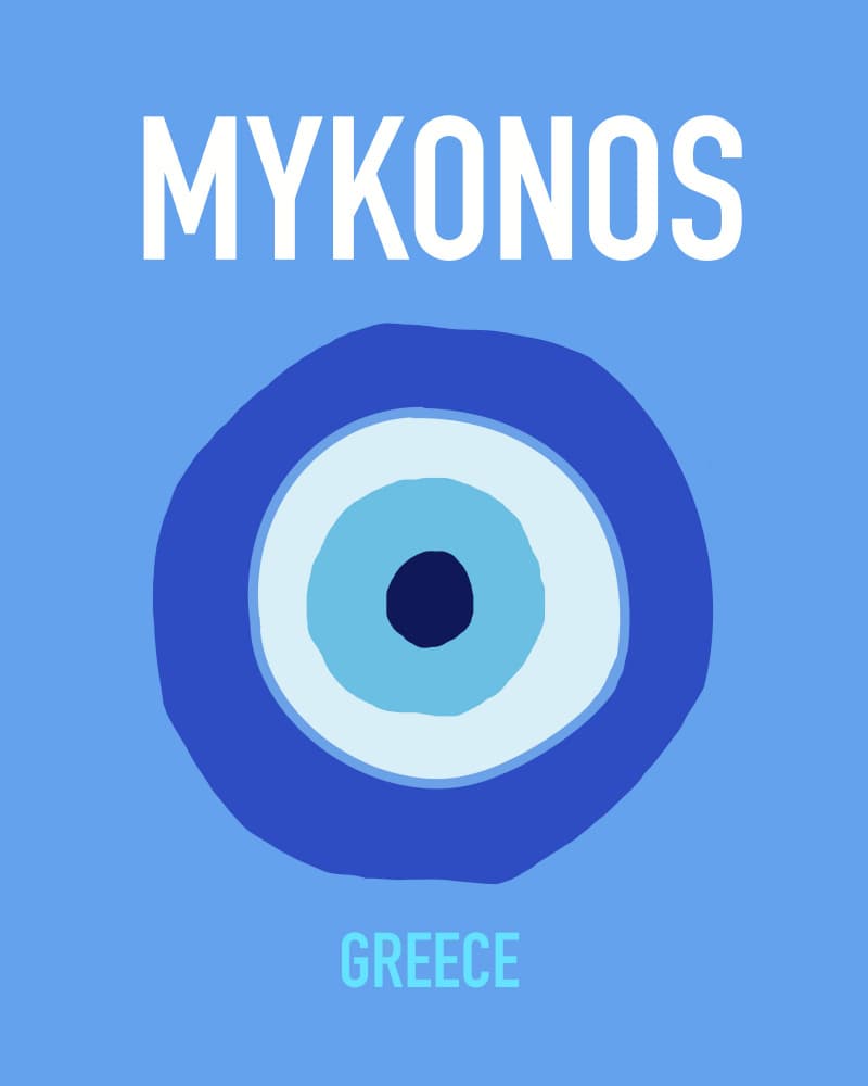 Mykonos by Petra Lizde — canvas wall art