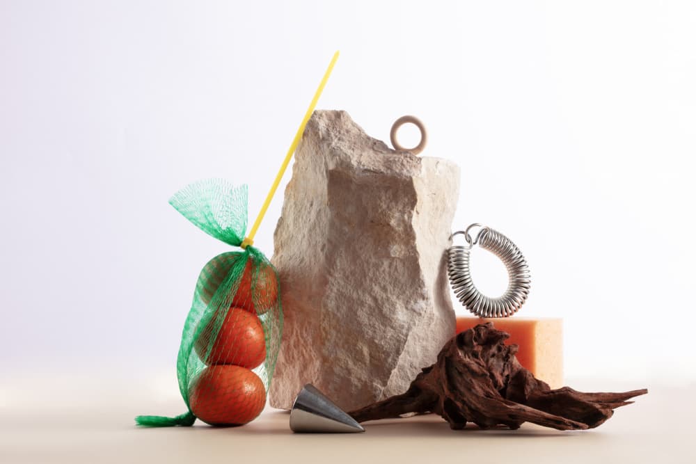 Everyday Elements Composition by Julia Ramiro — canvas wall art