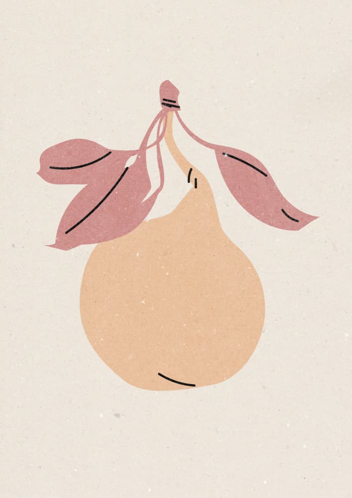 Pear by NKTN — canvas wall art