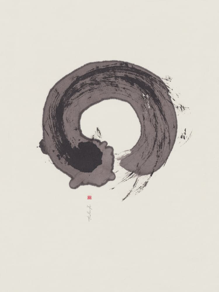 Zen Enso Circle by Thoth Adan — canvas wall art