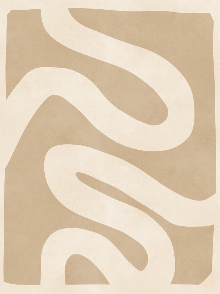 Organic Wavy Lines by Vitor Costa — canvas wall art
