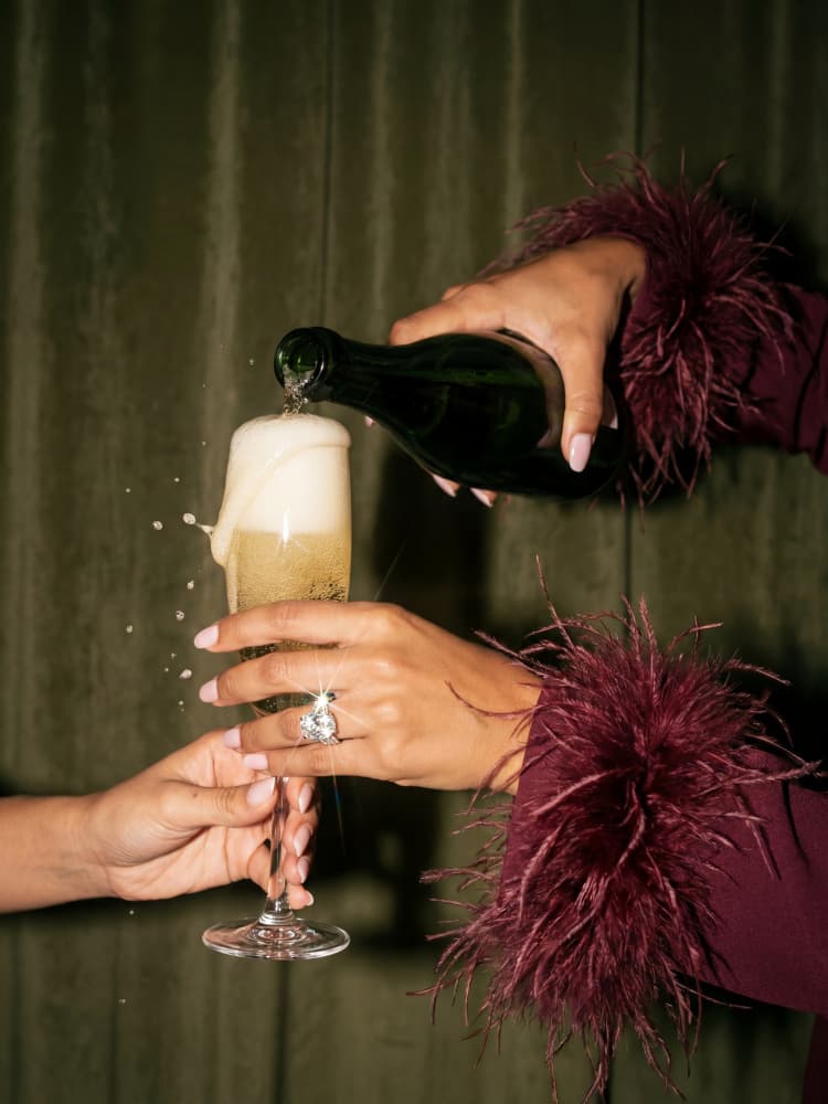 Pouring Champagne Celebration by Andreas Magnusson — canvas wall art