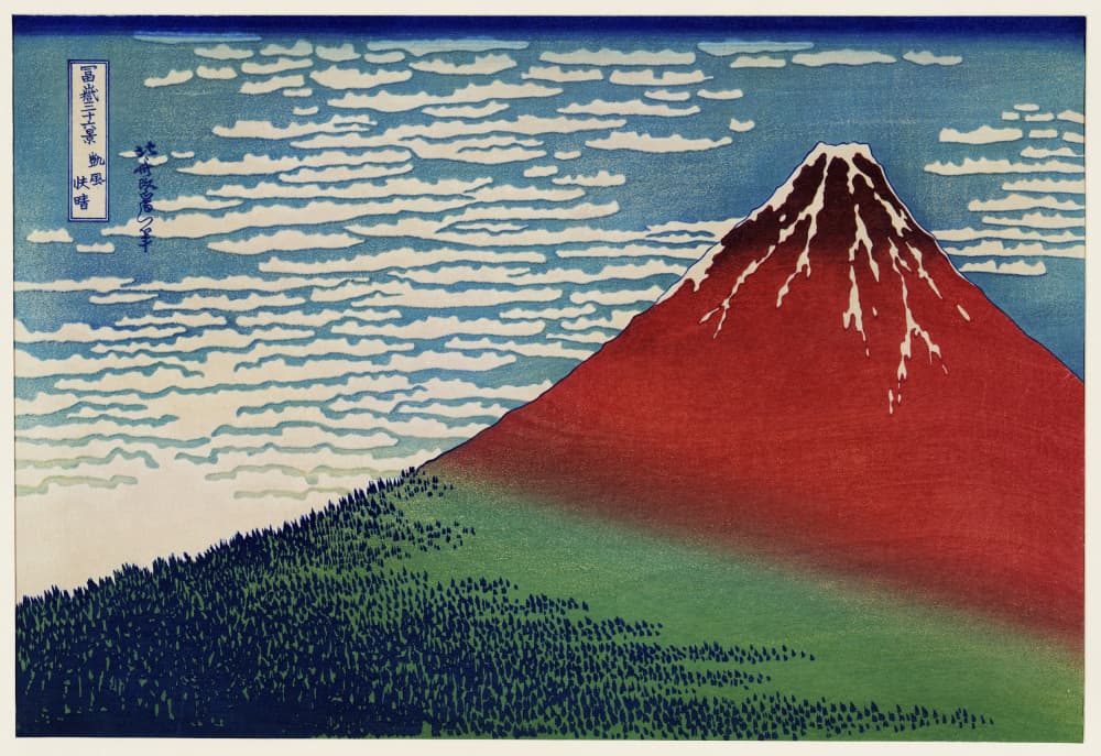 Fine Wind, Clear Morning by Katsushika Hokusai — canvas wall art