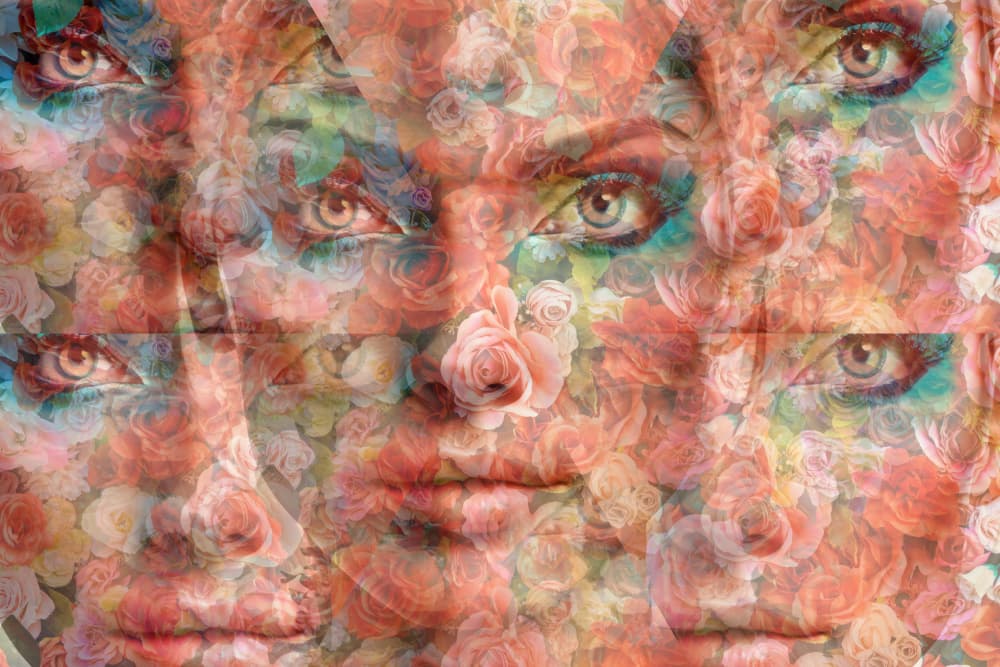 Ethereal Rose Faces by Yasutaka Sameshima — canvas wall art
