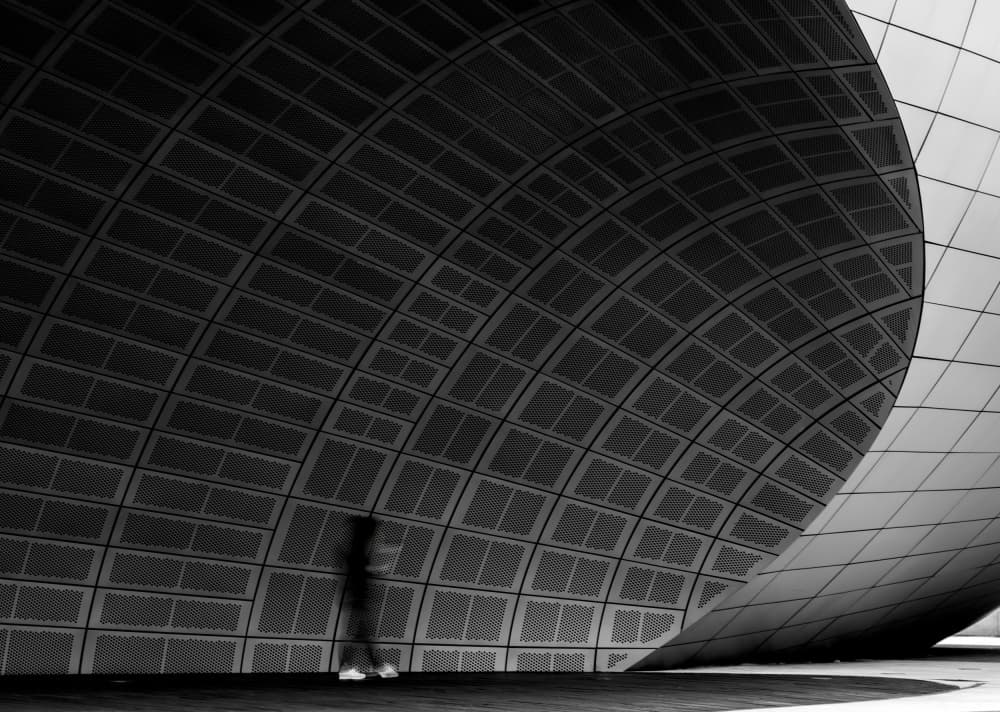 Walking Through Modern Curves by HAN dong hee — canvas wall art