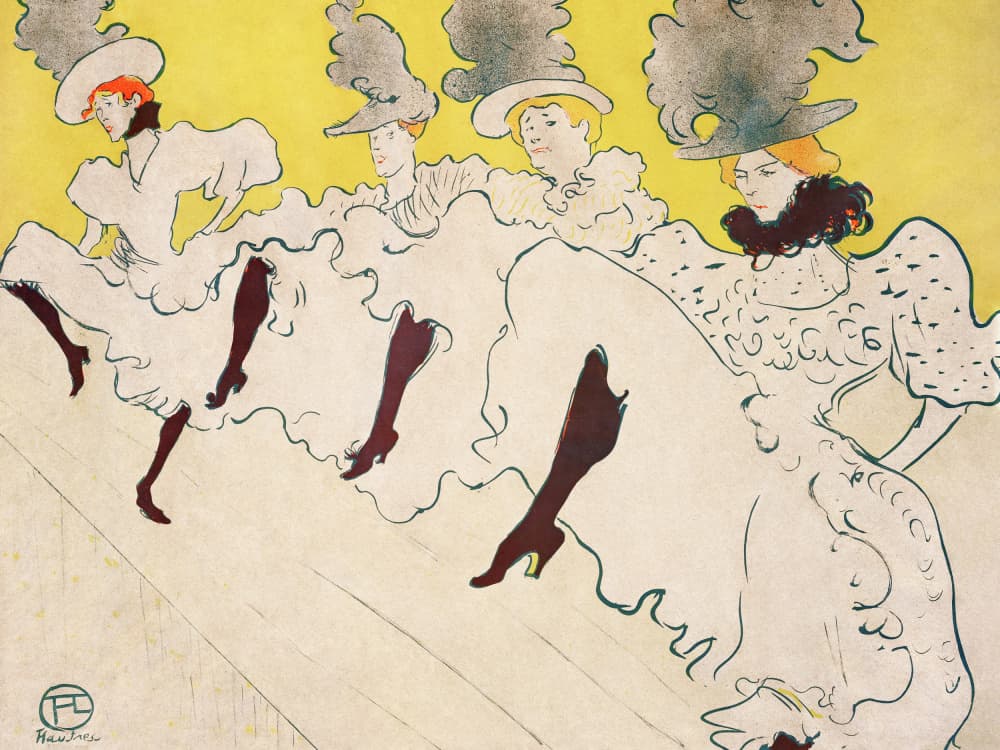 Mademoiselle Eglantine’s Troupe (1896) by TOULOUSE LAUTREC — canvas wall art
