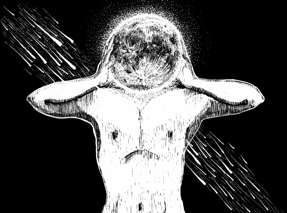 Man of the Universe by . DrAW . — canvas wall art