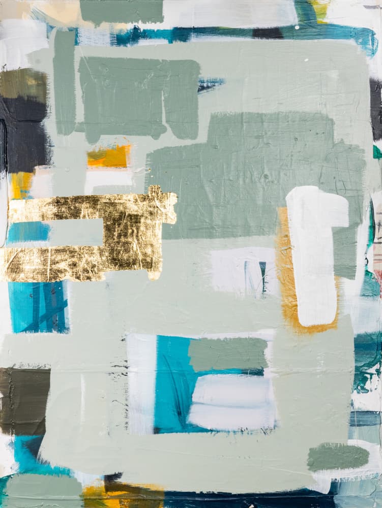 Calm Abstract Gold by kent youngstrom — canvas wall art