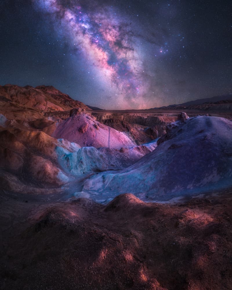Milky Way Desert Night by Abhijit Patil — canvas wall art