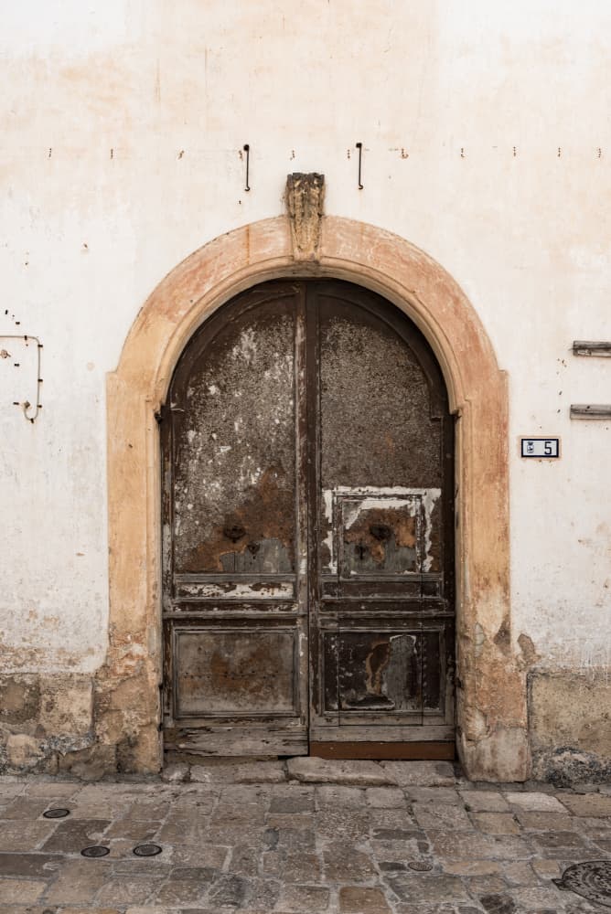 Weathered Rustic Doorway by Photolovers — canvas wall art
