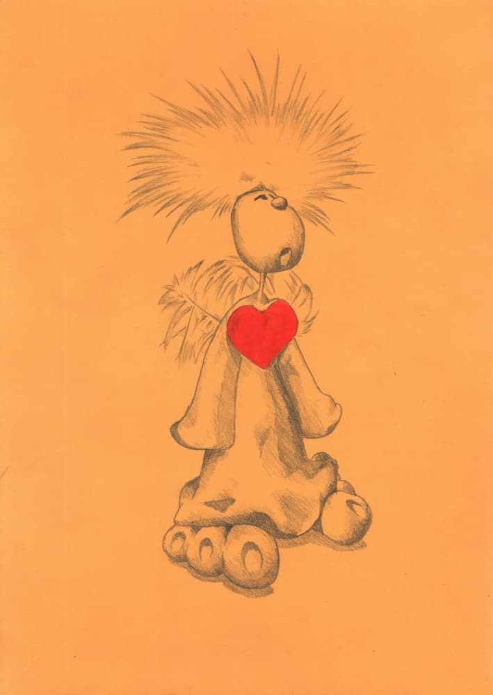 Loving Heart Angel by Kulik — canvas wall art