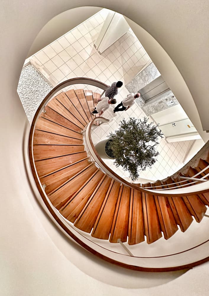 Modern Spiral Staircase by Daniel De Cort — canvas wall art