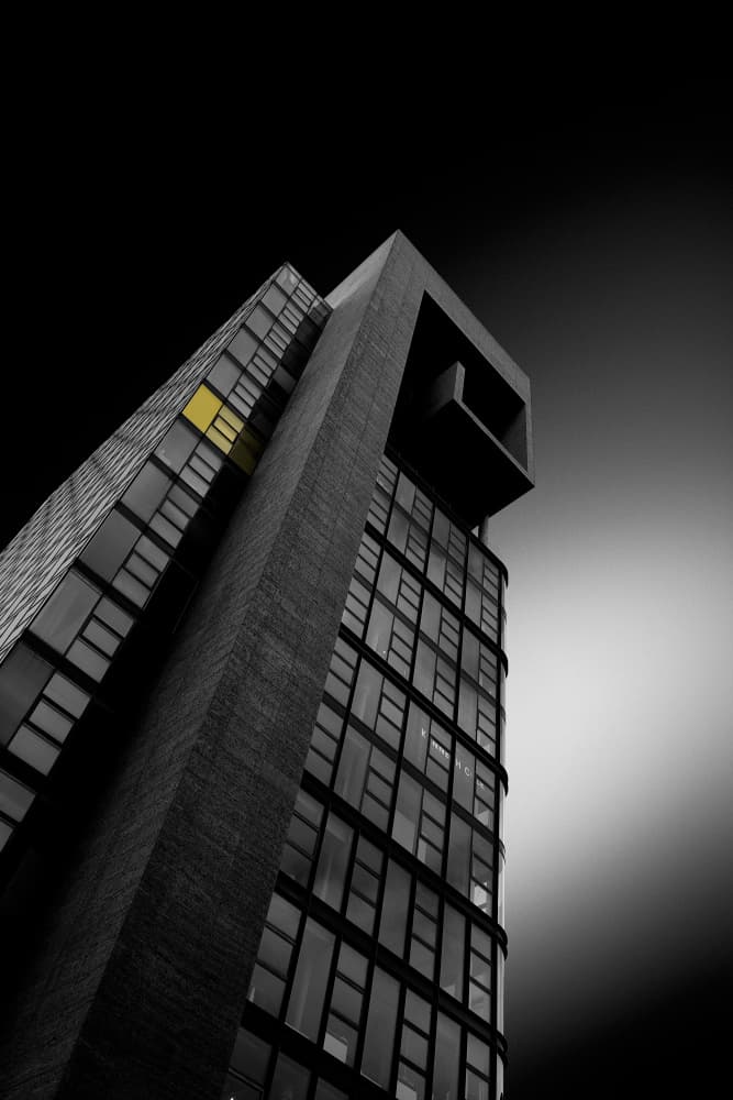 Yellow Window Skyscraper by Jorge Pimenta — canvas wall art