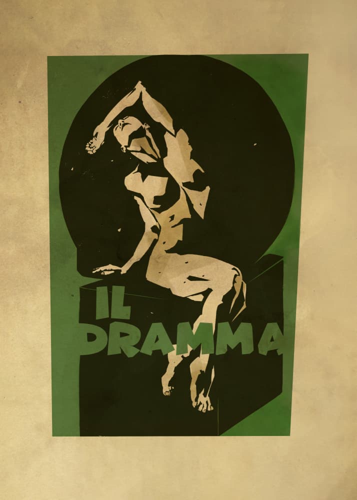 Dramatic Pensive Figure by Dion Gem — canvas wall art