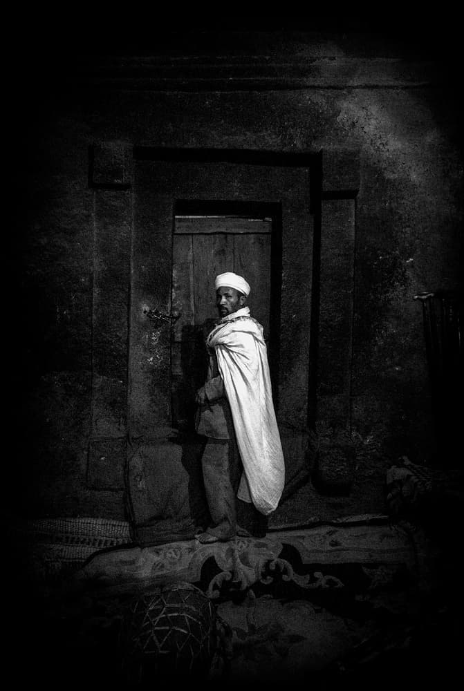 Ethiopian Monk At Door by Joxe Inazio Kuesta Garmendia — canvas wall art
