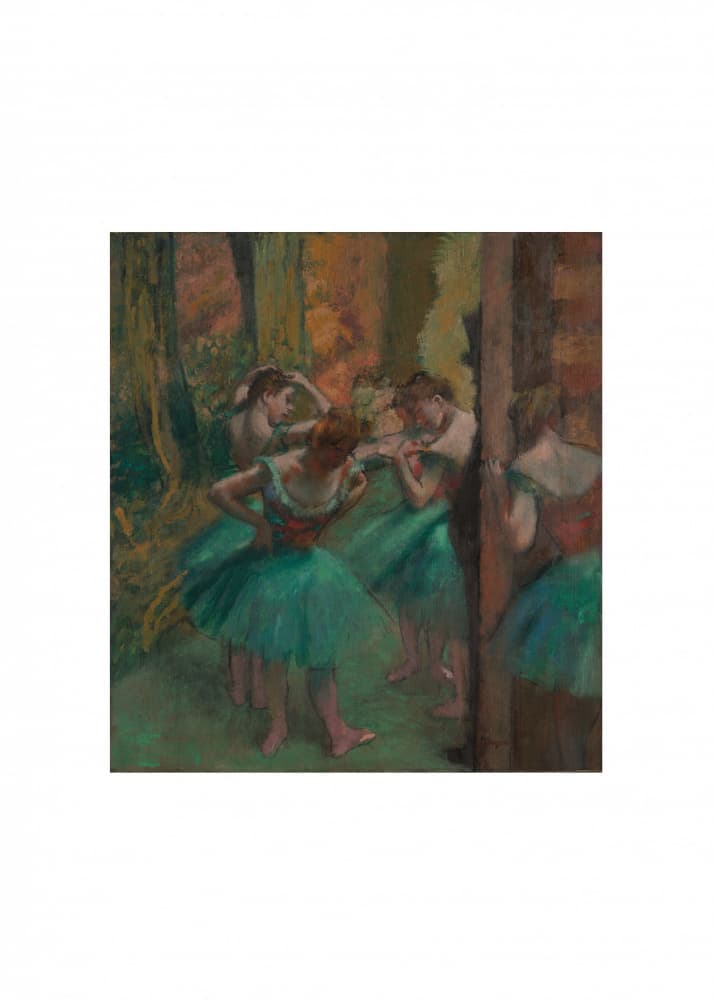Dancers, Pink and Green No.2 by Edgar Degas — canvas wall art
