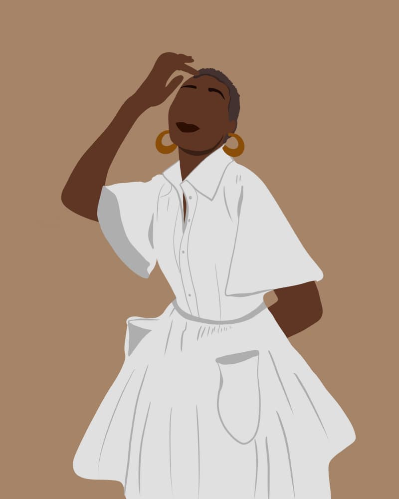 Happy Girl by Carelle N'guessan — canvas wall art
