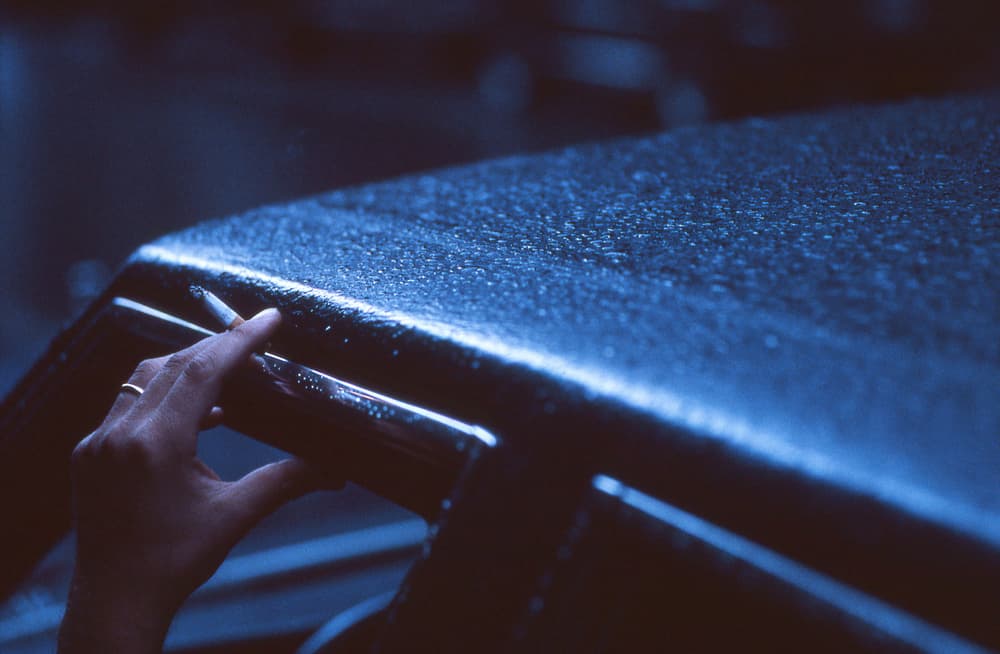 Rainy Night Cigarette Hand by Dieter Matthes — canvas wall art