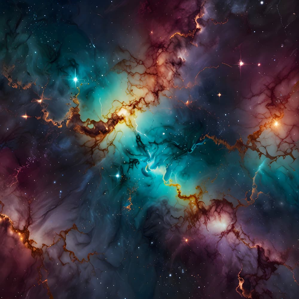 Cosmic Nebula Glow by Kintsugi99 — canvas wall art