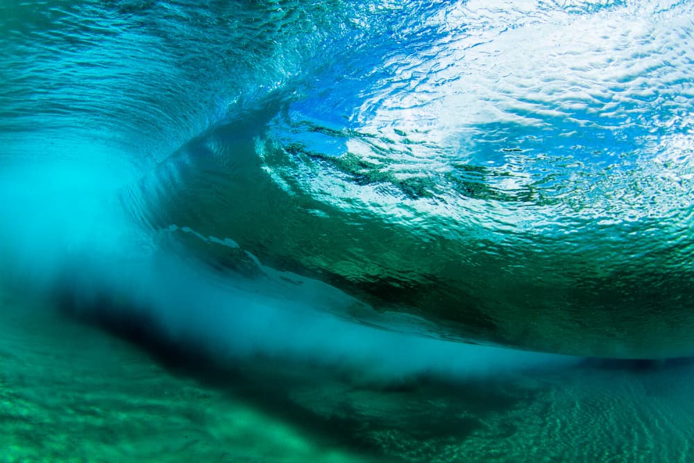 Tropical Ocean Barrel by Tyler Walker — canvas wall art