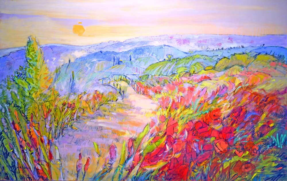 Sunlit Pathway by Dorothy Fagan — canvas wall art