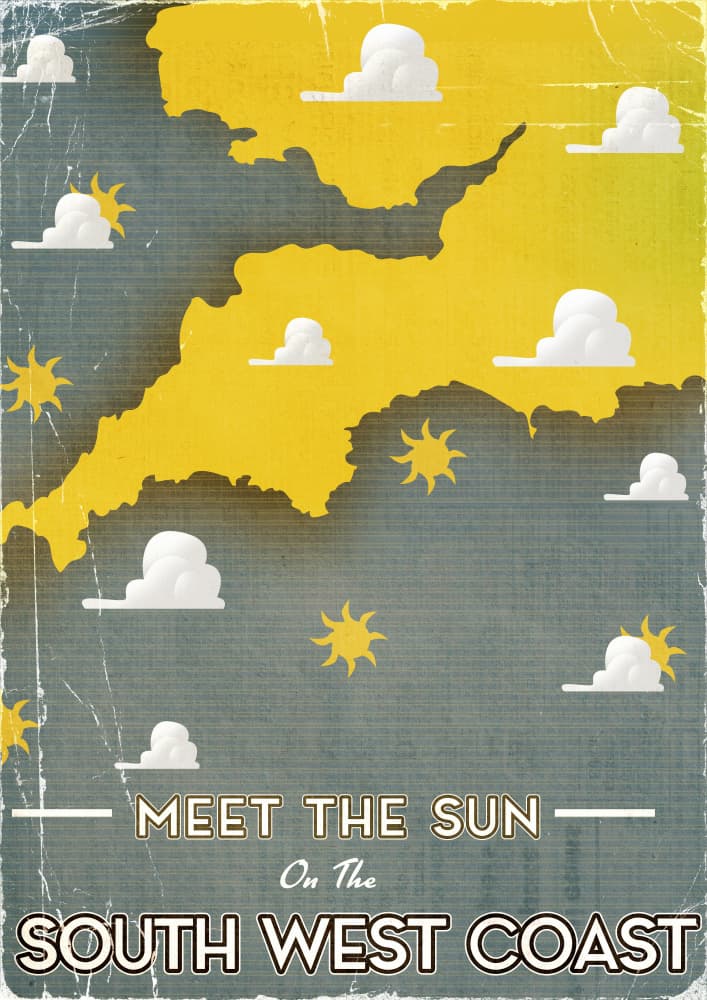 Sunny South West Coast by Nicholas — canvas wall art