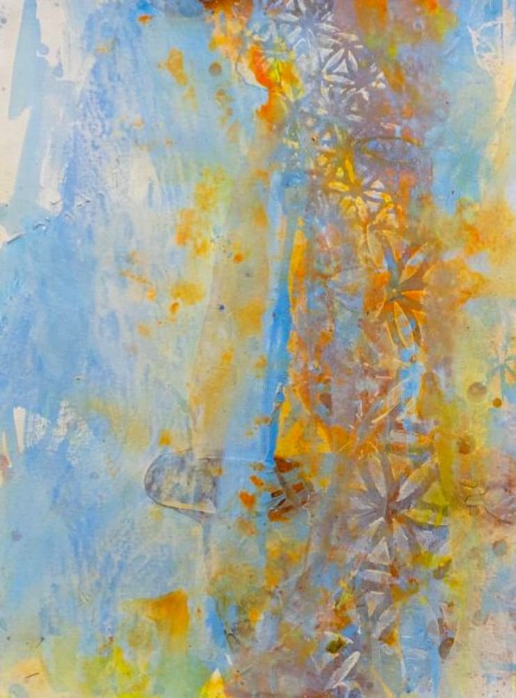 Vibrant Pattern Flow by Deb Chaney — canvas wall art
