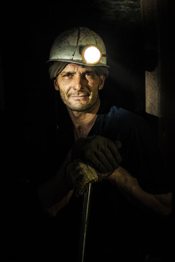 Miner's Gaze by Amir Bajrich — canvas wall art