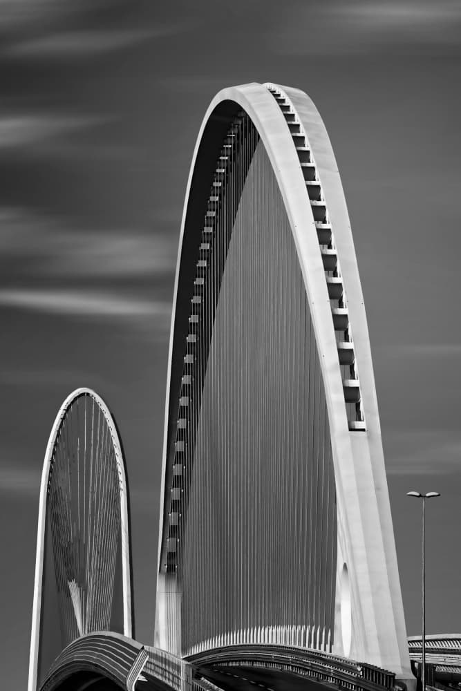 Modern Bridge Curves by Angéla Vicedomini — canvas wall art