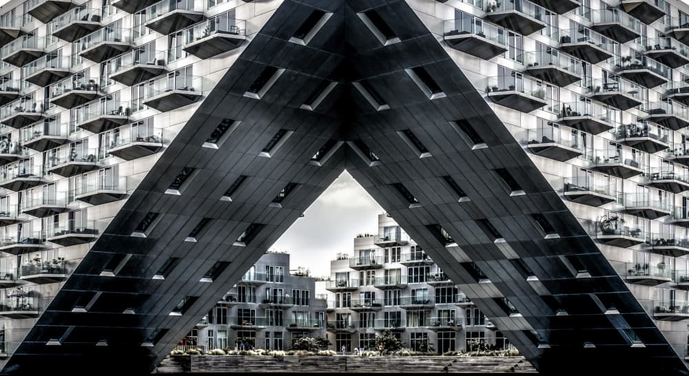 Modern Urban Geometry by Gerard Valckx — canvas wall art