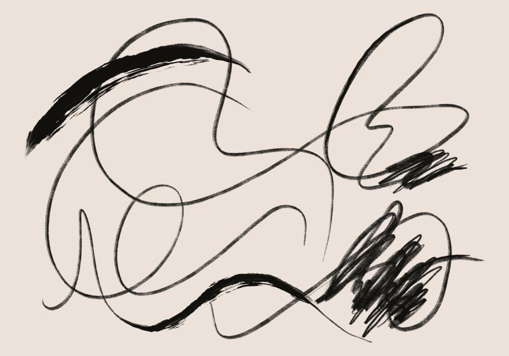 Expressive Abstract Lines by Little Dean — canvas wall art