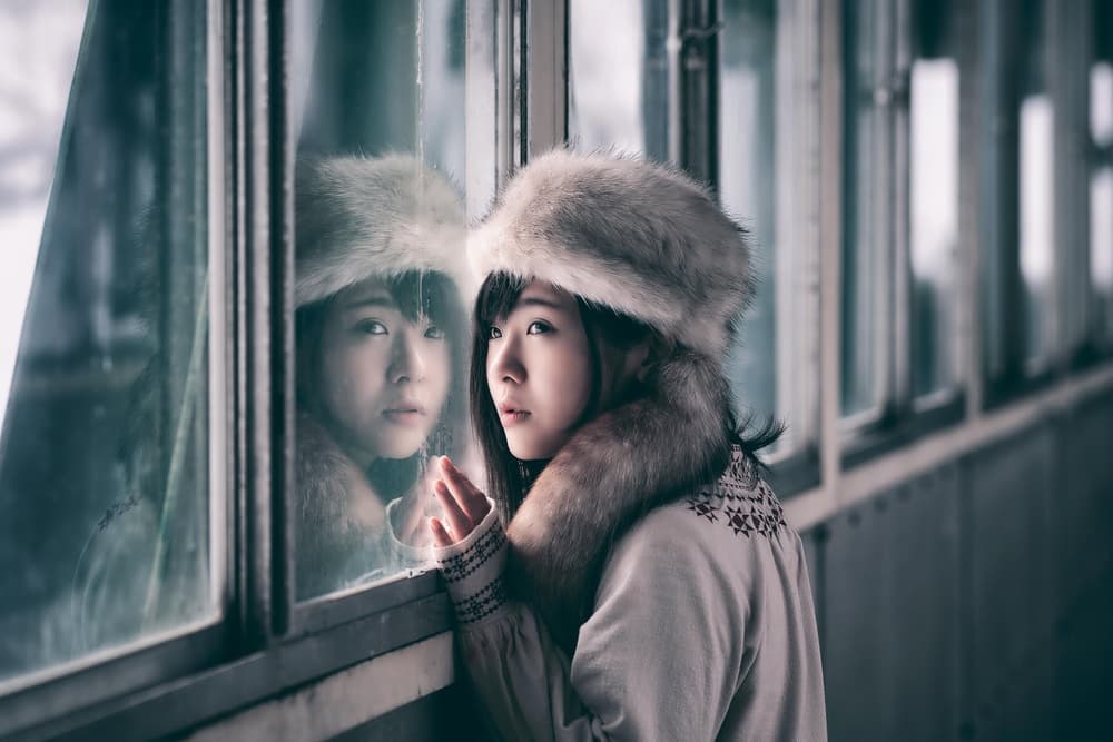 Pensive Winter Reflection by 7 Flavor C/P — canvas wall art