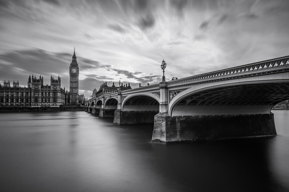 Big Ben Westminster Bridge by Nader El Assy — canvas wall art